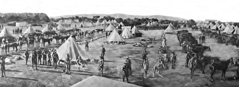 A view of Maitland Camp, Cape Town where William English is in May 1902