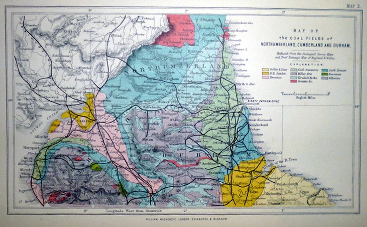 Northumberland Cumberland and Durham Counties 1870