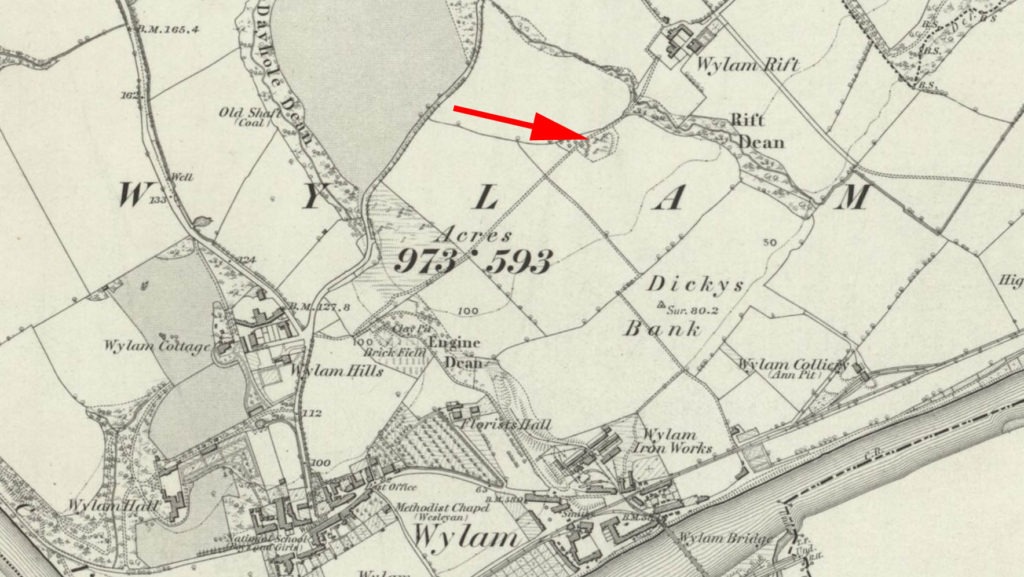 OS Six-inch England and Wales, 1842-1952. Northumberland XCVI (includes: Ryton; Wylam.) Surveyed: 1858 to 1859. Published: 1864. From the National Library of Scotland.